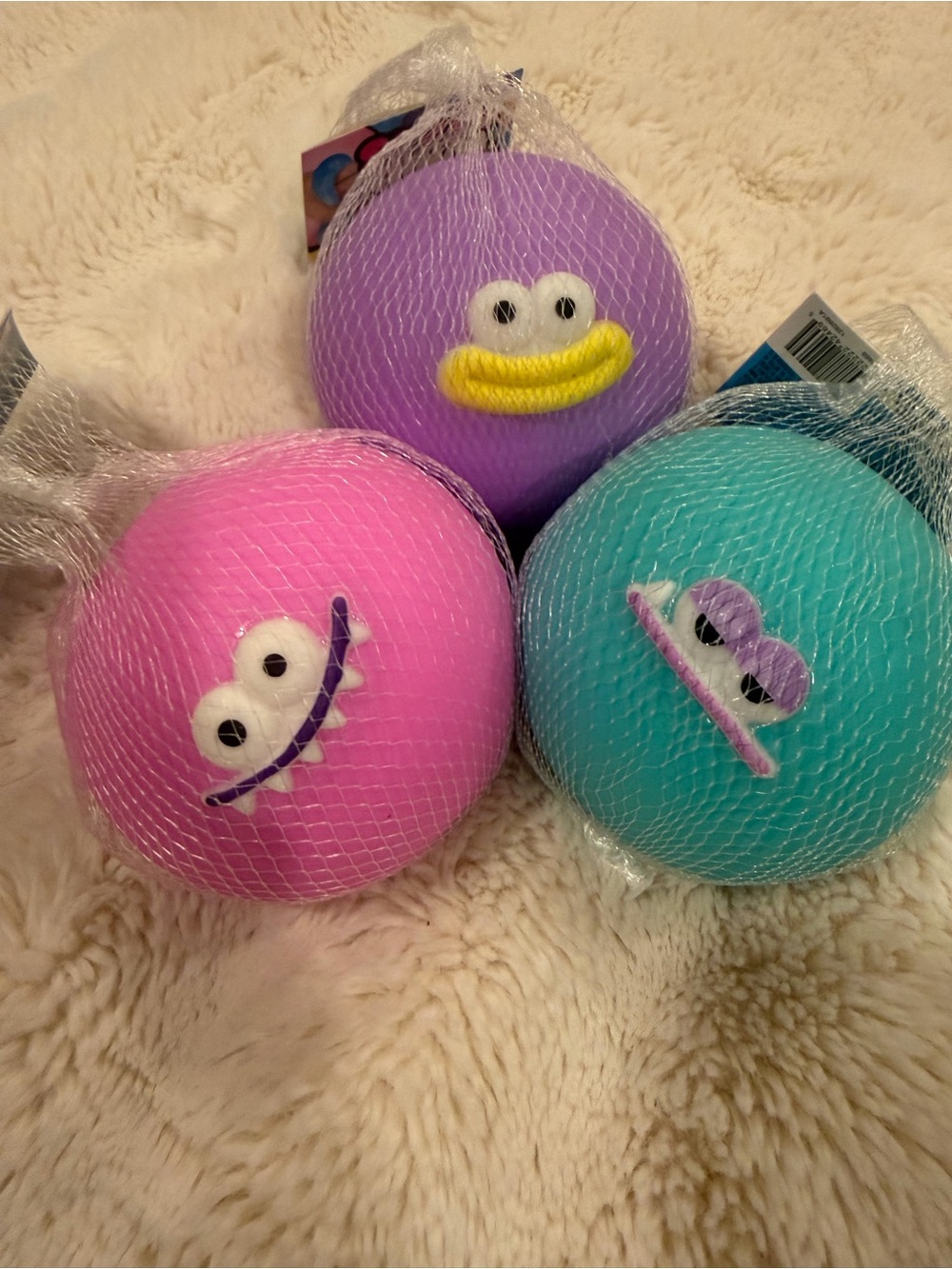 Cute Monster Plush Balls - Pink, Purple, Teal
